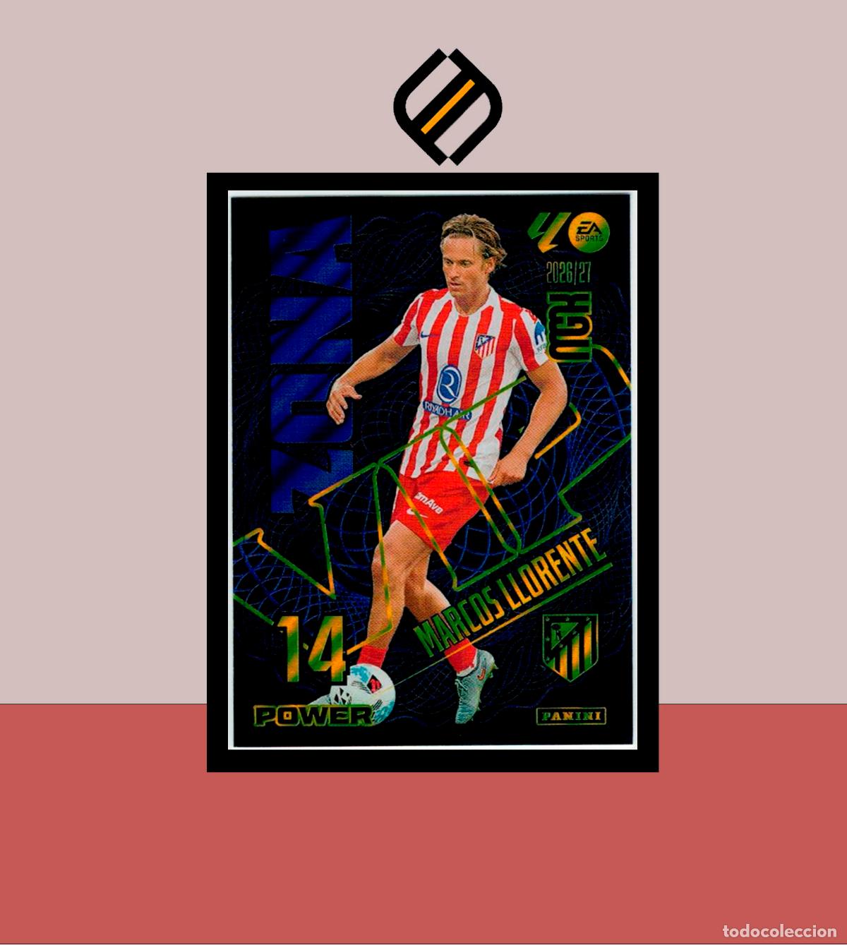 Cromos de f&uacute;tbol: MEGACRACKS 2026 2027 26 27 PANINI P401 401 MARCOS LLORENTE ATL&Eacute;TICO MADRID MGK ZONA VIP POWER