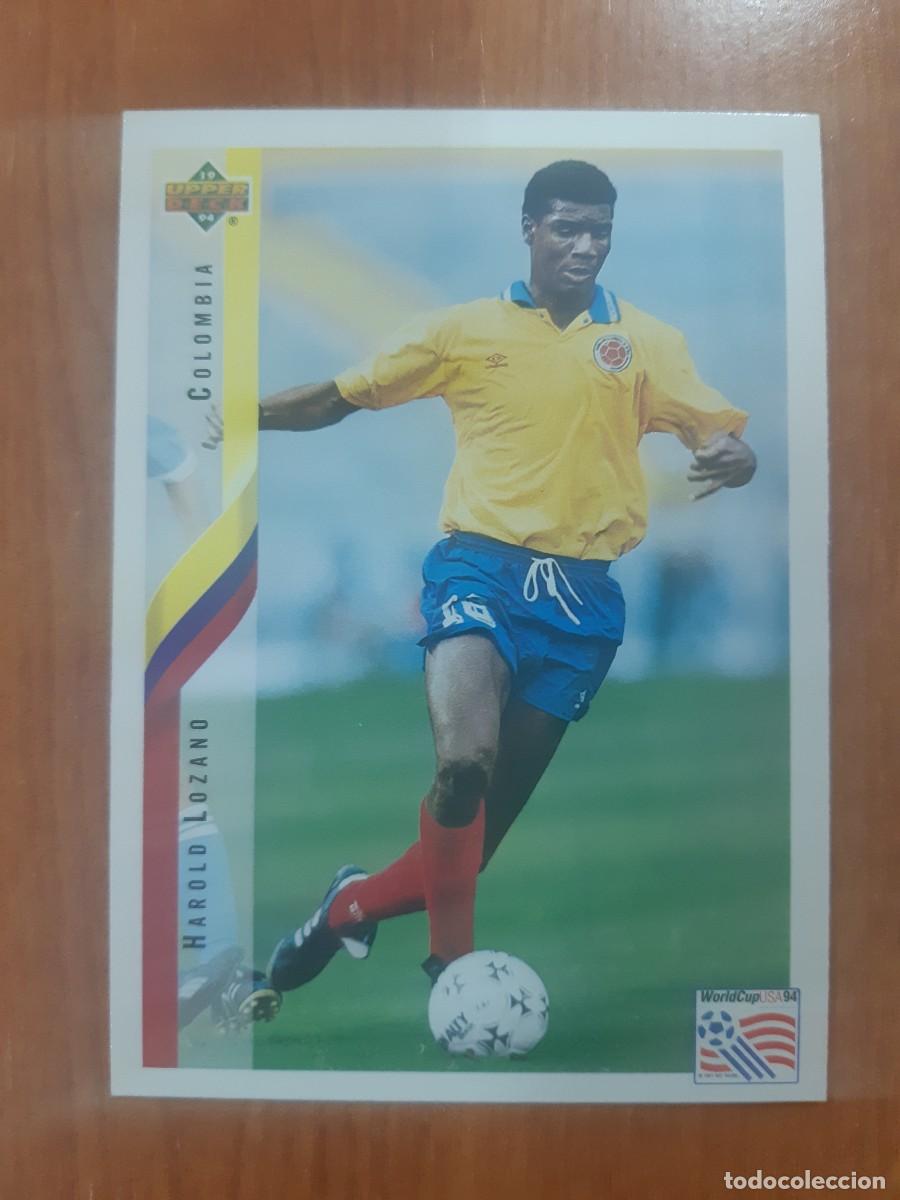Cromos de f&uacute;tbol: N&deg;63 HAROLD LOZANO COLOMBIA WORLD CUP USA 94 UPPER DECK 1994