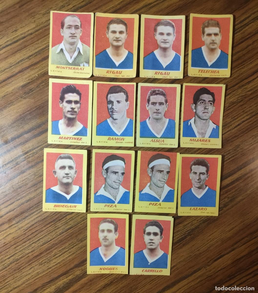 Fu&szlig;ball-Sticker: LOTE 14 CROMOS FUTBOL CAMPEONES 1951 - LERIDA