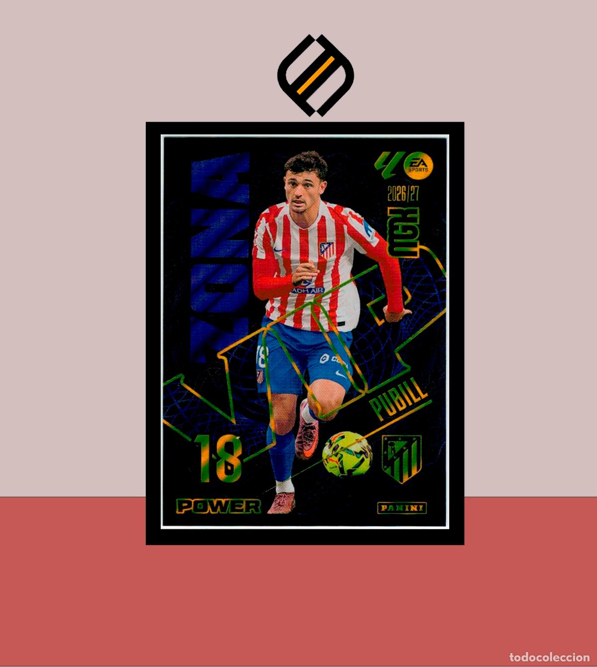 Figurine di Calcio: MEGACRACKS 2026 2027 26 27 PANINI P404 404 PUBILL ATL&Eacute;TICO MADRID COLECCI&Oacute;N ALB&Uacute;M MGK ZONA VIP POWER