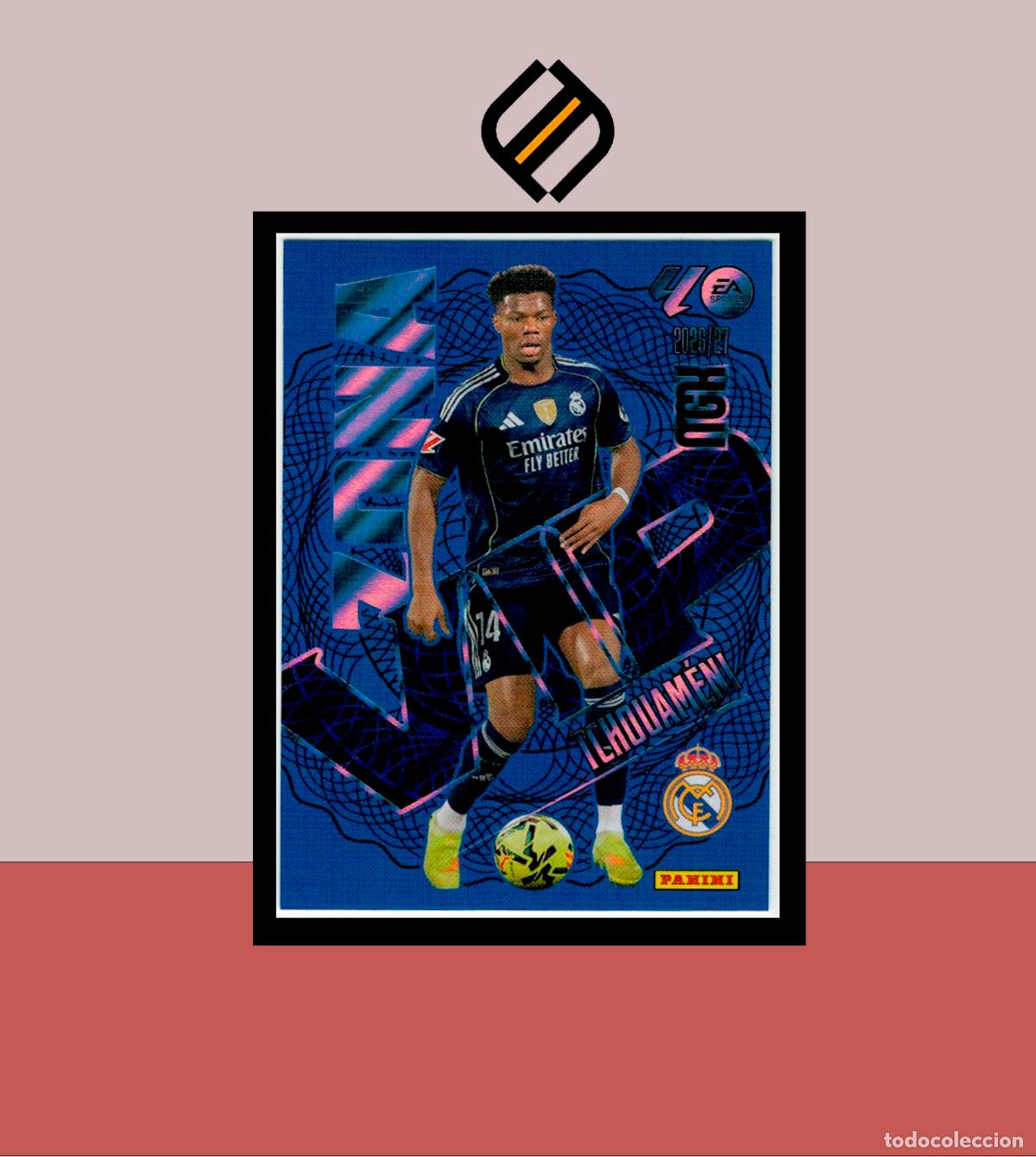 Figurine di Calcio: MEGACRACKS 2026 2027 26 27 PANINI N&ordm; 405 TCHOUAM&Eacute;NI REAL MADRID COLECCI&Oacute;N ALB&Uacute;M MGK ZONA VIP