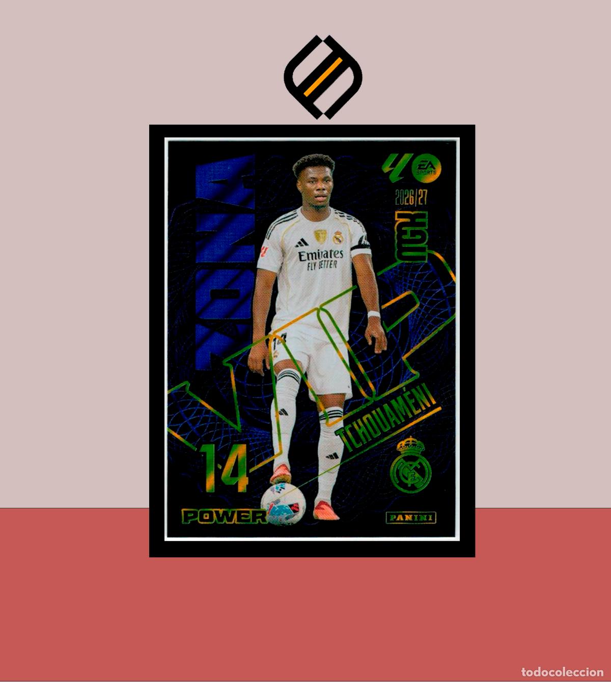 Figurine di Calcio: MEGACRACKS 2026 2027 26 27 PANINI P405 405 TCHOUAM&Eacute;NI REAL MADRID COLECCI&Oacute;N ALB&Uacute;M MGK ZONA VIP POWER