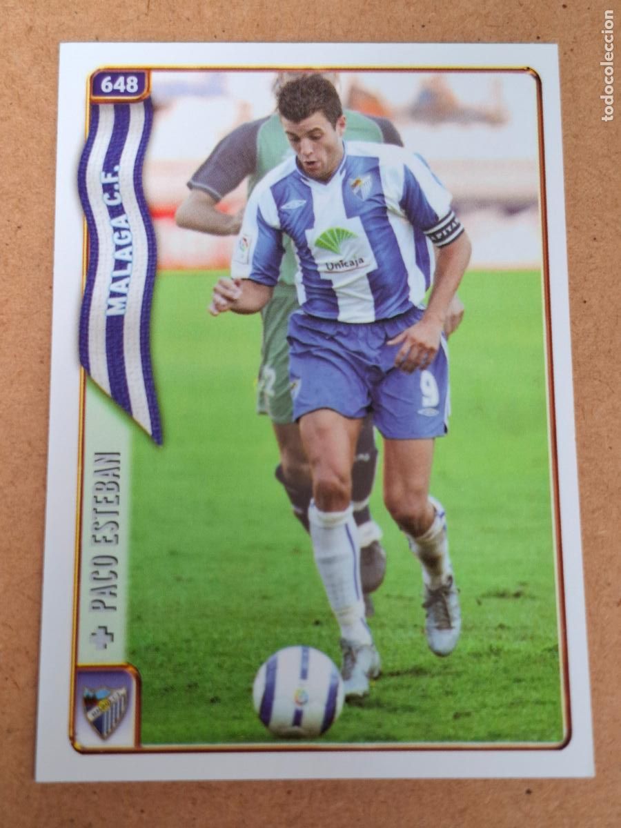 Cromos de f&uacute;tbol: MUNDICROMO 2004 2005 04 05 - 648 PACO ESTEBAN - M&Aacute;LAGA CF