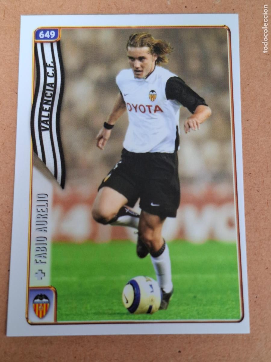 Cromos de f&uacute;tbol: MUNDICROMO 2004 2005 04 05 - 649 FABIO AURELIO - VALENCIA CF