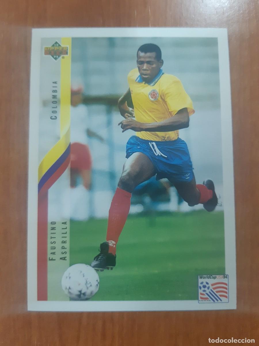 Cromos de f&uacute;tbol: N&deg;57 FAUSTINO ASPRILLA COLOMBIA WORLD CUP USA 94 UPPER DECK 1994