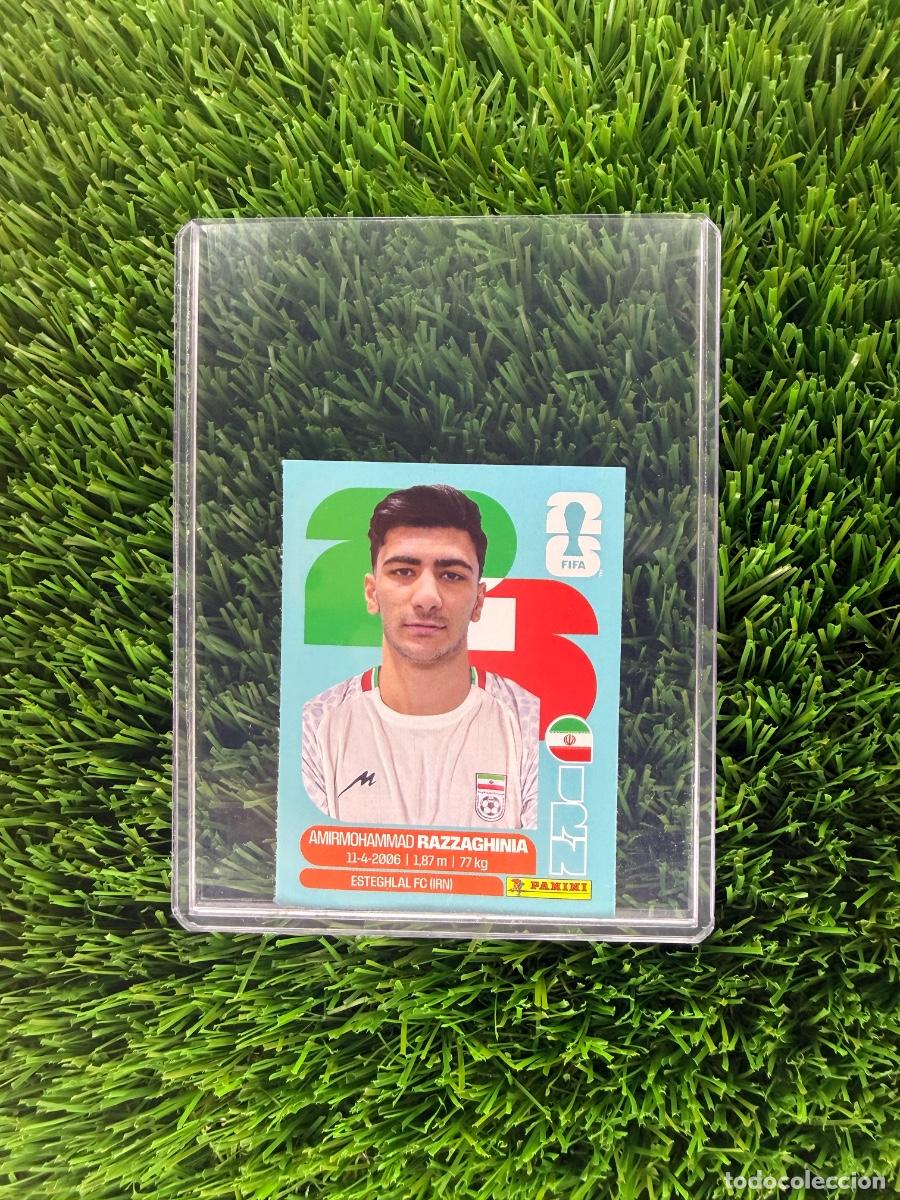 Cromos de f&uacute;tbol: N&ordm; IRN14B Amirmohammad Razzaghinia Actualizaci&oacute;n Ir&aacute;n Mundial 2026 Stickers