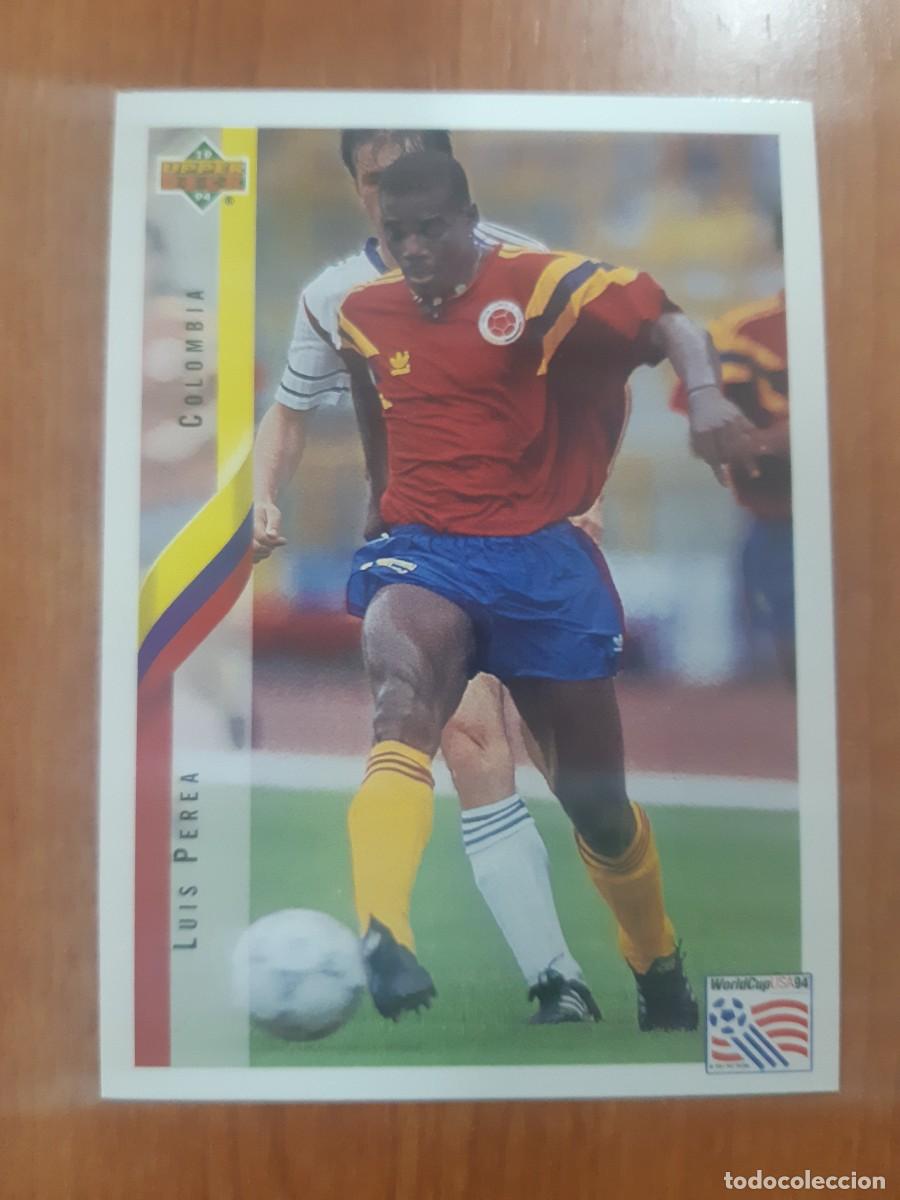 Cromos de f&uacute;tbol: N&deg;56 LUIS PEREA COLOMBIA WORLD CUP USA 94 UPPER DECK 1994