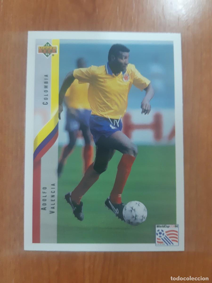 Cromos de f&uacute;tbol: N&deg;55 ADOLFO &rdquo;TREN&rdquo; VALENCIA COLOMBIA WORLD CUP USA 94 UPPER DECK 1994