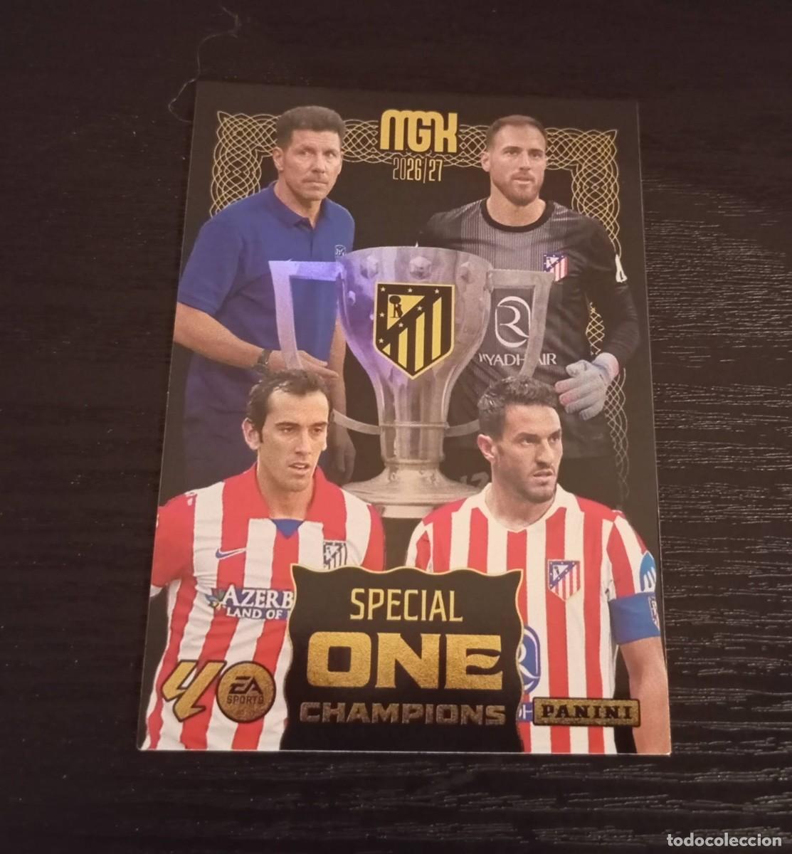 Cromos de f&uacute;tbol: -MEGACRACKS 26-27 : ESPECIAL ONE CHAMPIONS ( AT.MADRID )