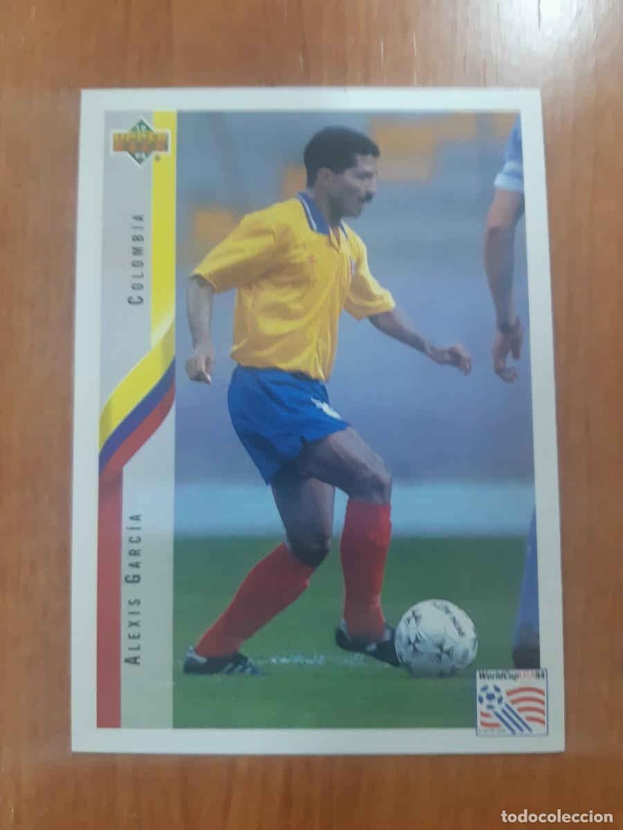Cromos de f&uacute;tbol: N&deg;52 ALEXIS GARC&Iacute;A COLOMBIA WORLD CUP USA 94 UPPER DECK 1994