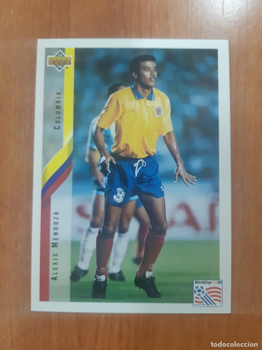 Cromos de f&uacute;tbol: N&deg;51 ALEXIS MENDOZA COLOMBIA WORLD CUP USA 94 UPPER DECK 1994