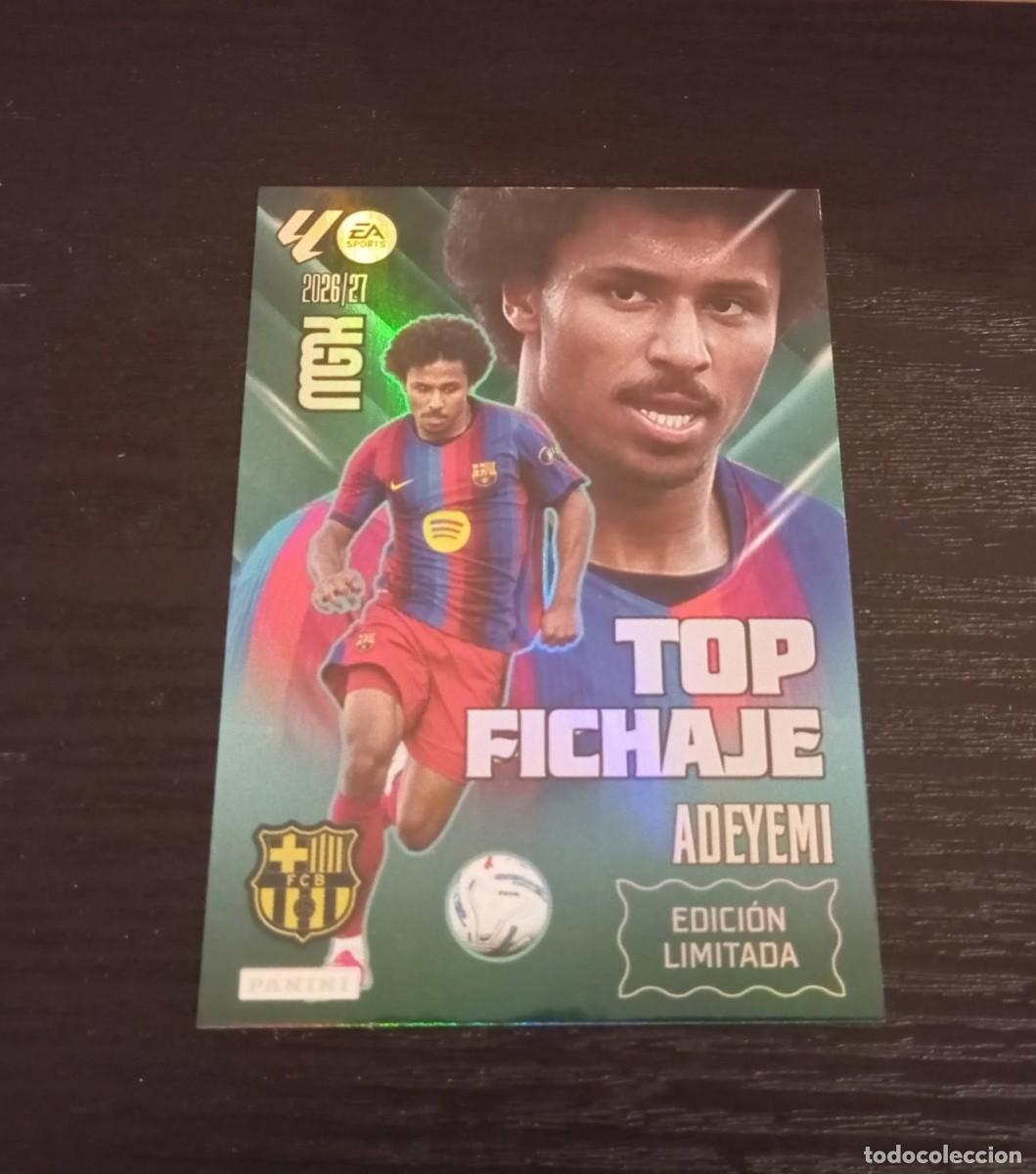 Cromos de f&uacute;tbol: -MEGACRACKS 26-27 : ADEYEMI ( BARCELONA ) -- TOP FICHAJE EDICION LIMITADA --