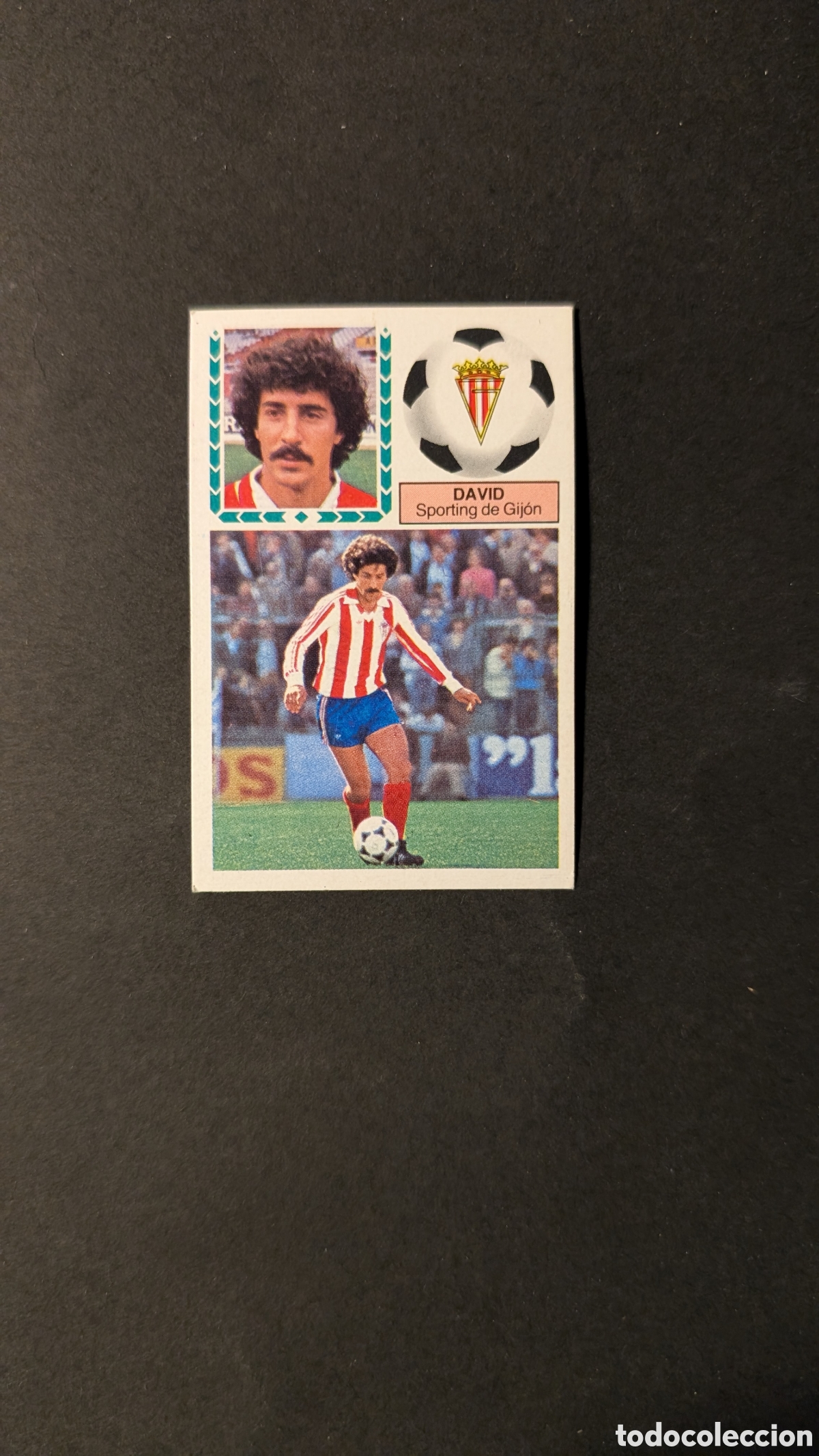 Fu&szlig;ball-Sticker: L1 DAVID SPORTING GIJON COLOCA LIGA ESTE 1983/84 83 84 NUNCA PEGADO SIN PEGAR