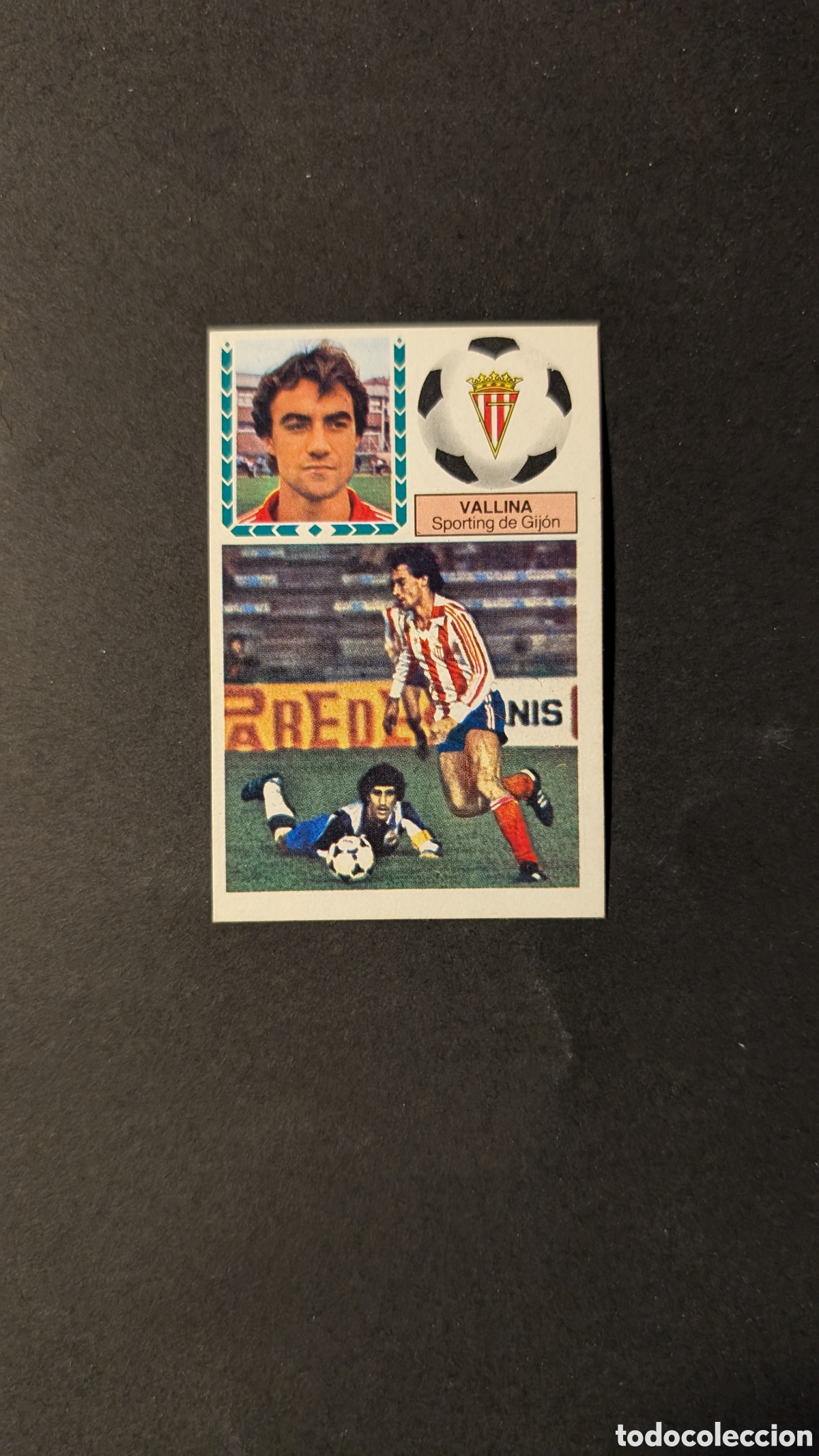 Fu&szlig;ball-Sticker: L1 VALLINA SPORTING GIJON COLOCA LIGA ESTE 1983/84 83 84 NUNCA PEGADO SIN PEGAR