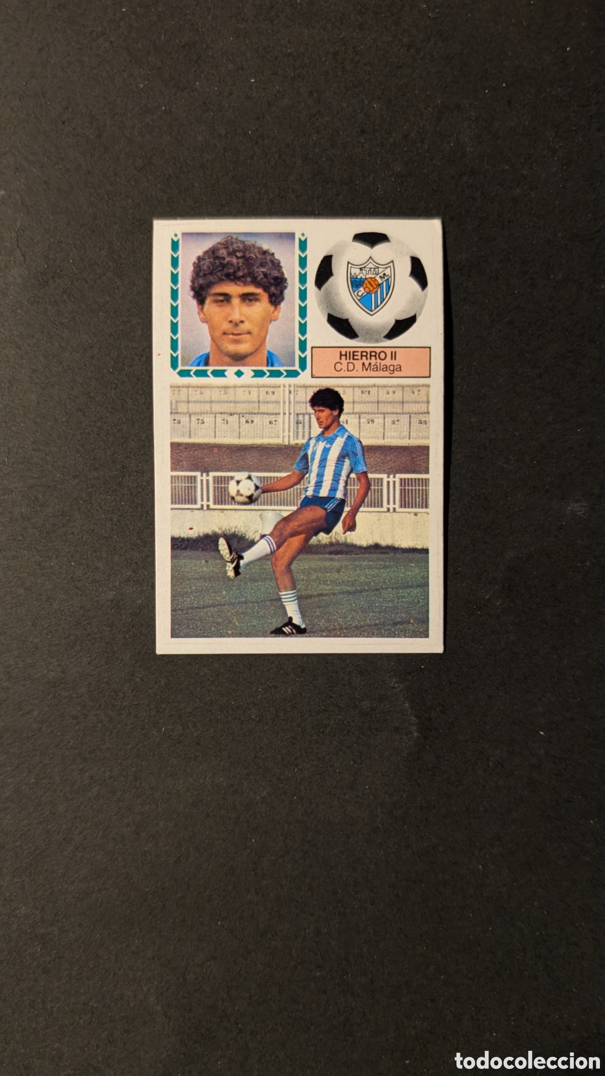 Fu&szlig;ball-Sticker: L1 HIERRO II MALAGA COLOCA LIGA ESTE 1983/84 83 84 NUNCA PEGADO SIN PEGAR
