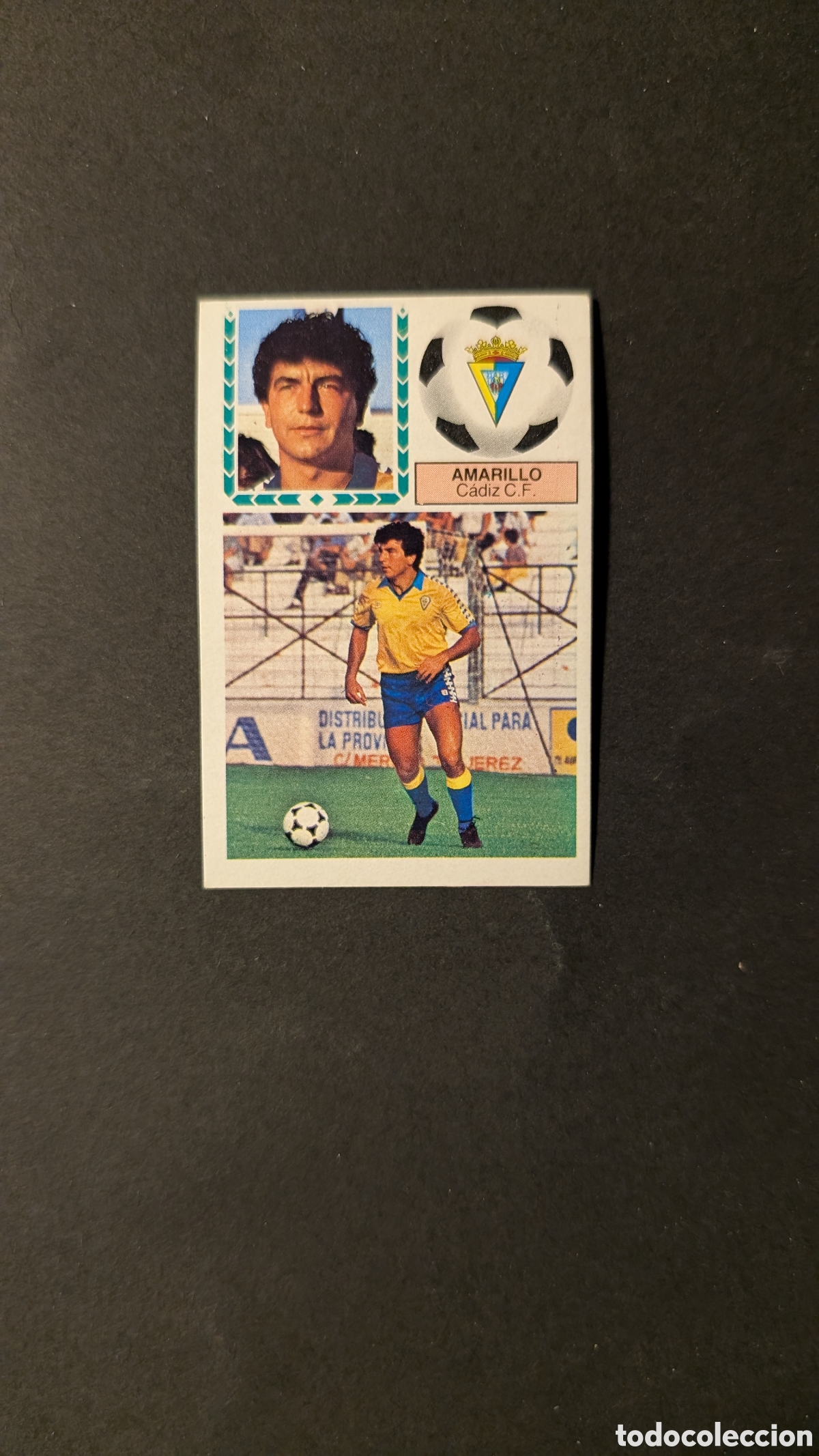 Cromos de f&uacute;tbol: L1 AMARILLO VERSION MEYBA CADIZ LIGA ESTE 1983/84 83 84 NUNCA PEGADO SIN PEGAR