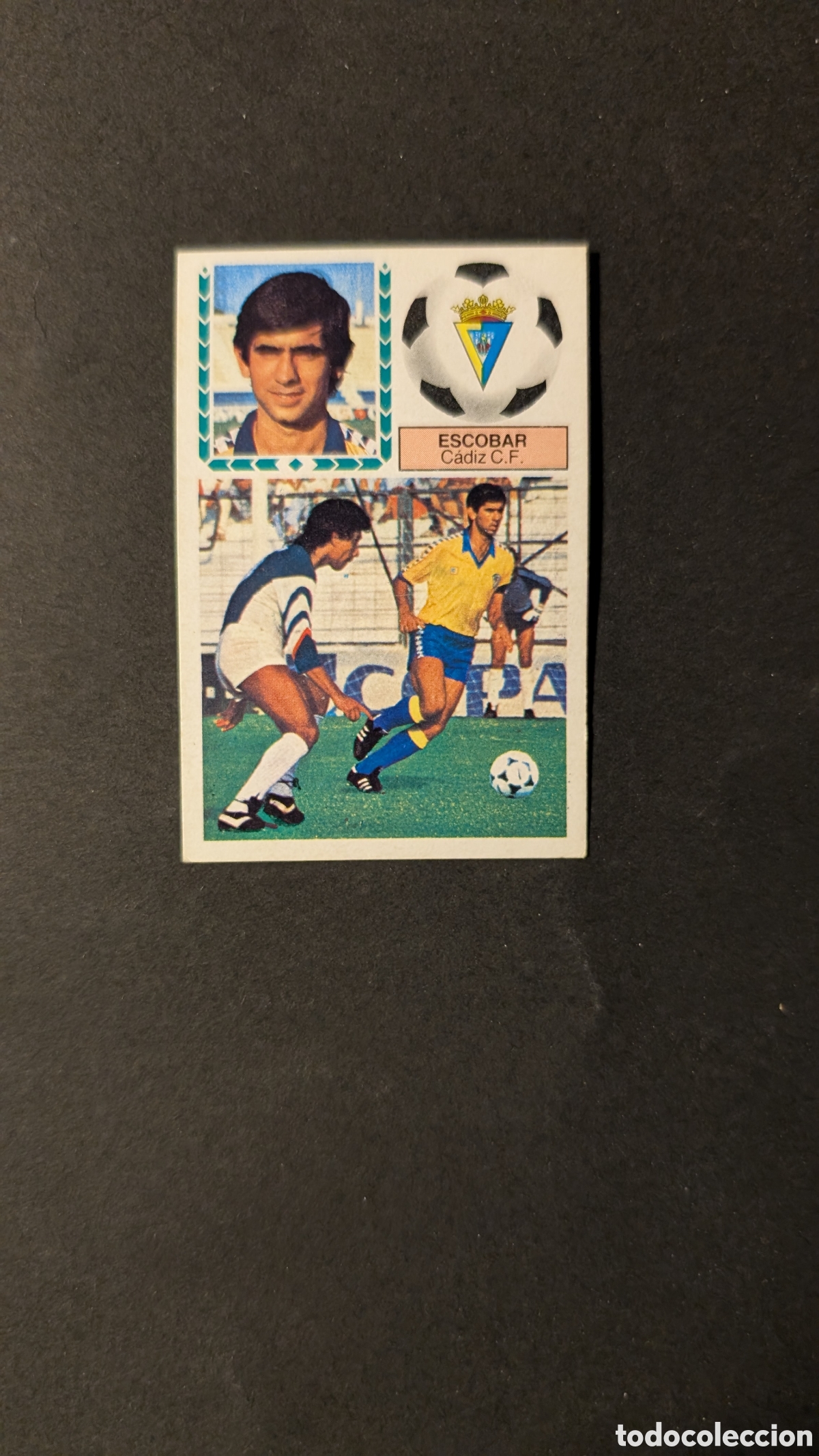 Cromos de f&uacute;tbol: L1 ESCOBAR VERSION MEYBA CADIZ LIGA ESTE 1983/84 83 84 NUNCA PEGADO SIN PEGAR