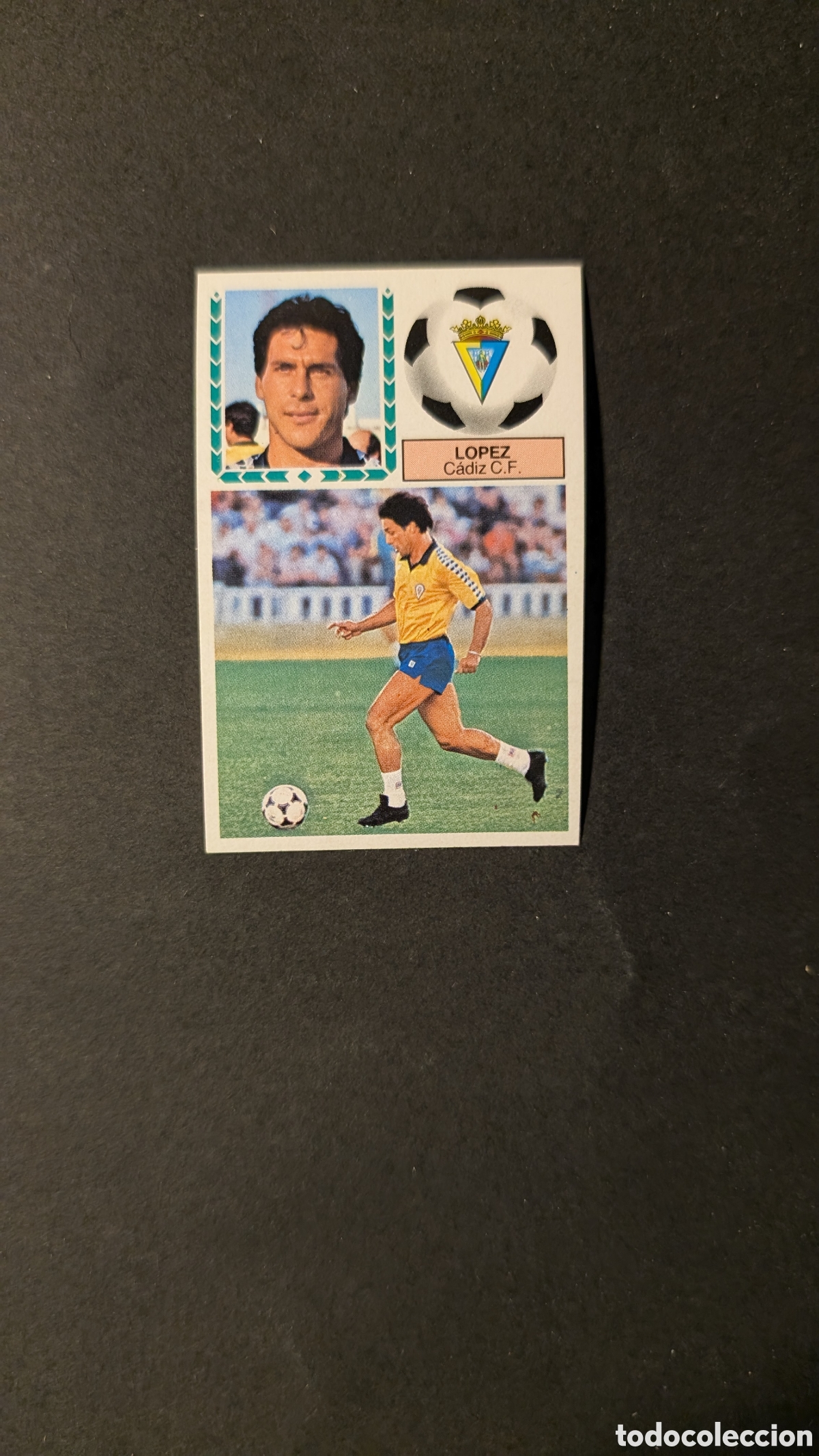 Football Stickers: L1 LOPEZ VERSION MEYBA CADIZ LIGA ESTE 1983/84 83 84 NUNCA PEGADO SIN PEGAR