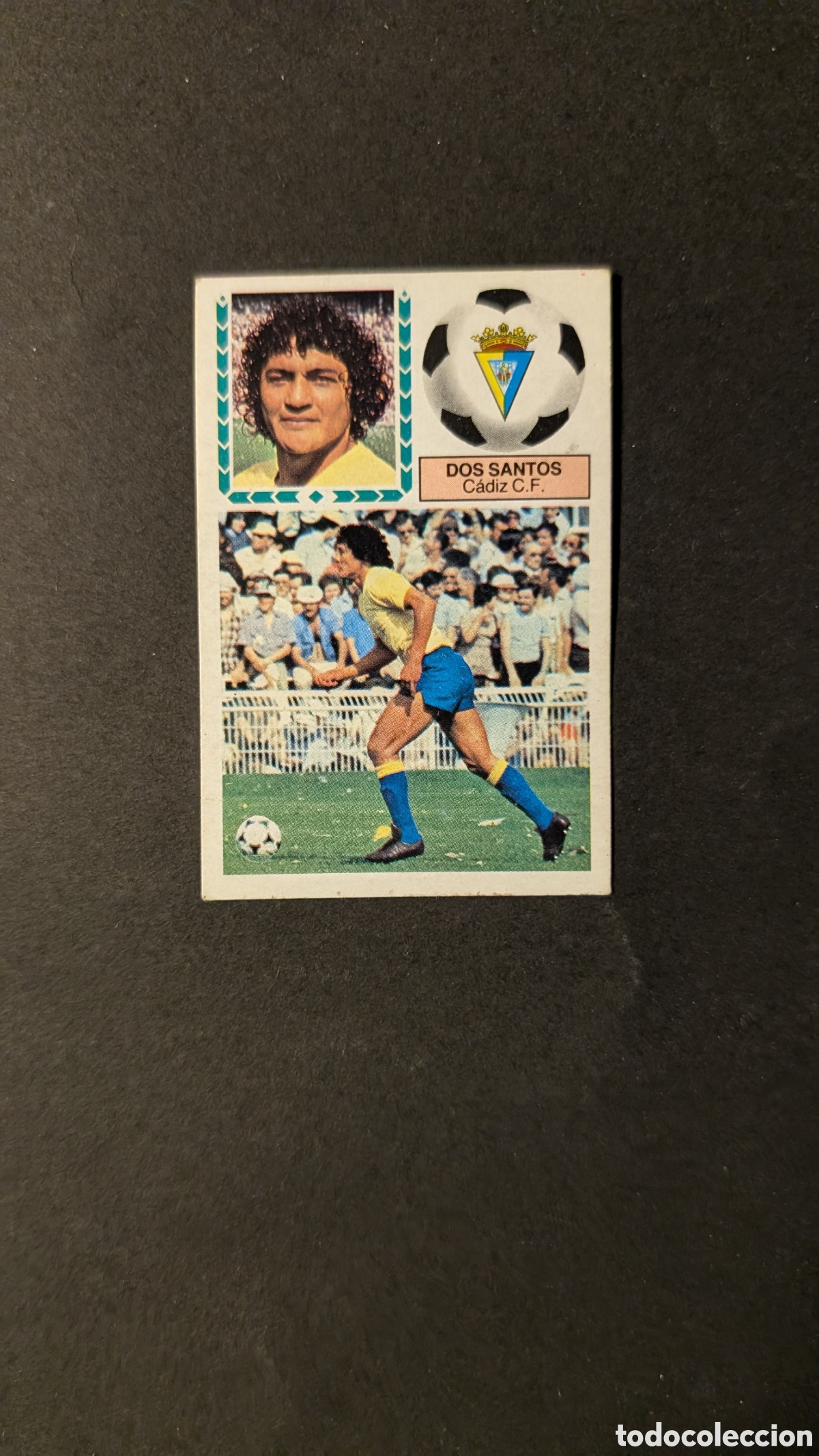 Football Stickers: L1 DOS SANTOS CADIZ VERSION PINTADO LIGA ESTE 1983/84 83 84 NUNCA PEGADO SIN PEGAR