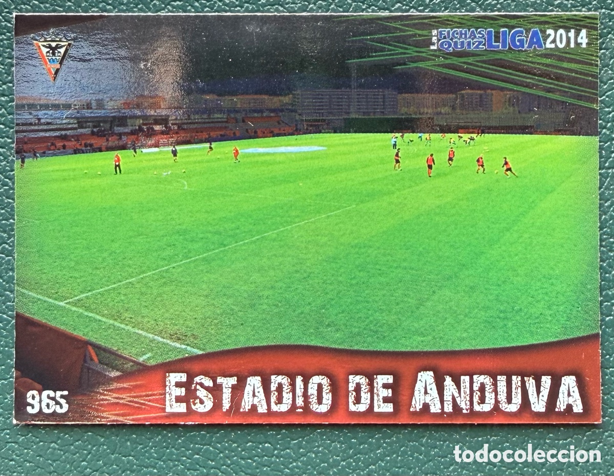 Football Stickers: 965 ESTADIO DE ANDUVA CD MIRANDES BRILLO LISO FICHAS ALBUM MUNDICROMO 2013 2014 13 14