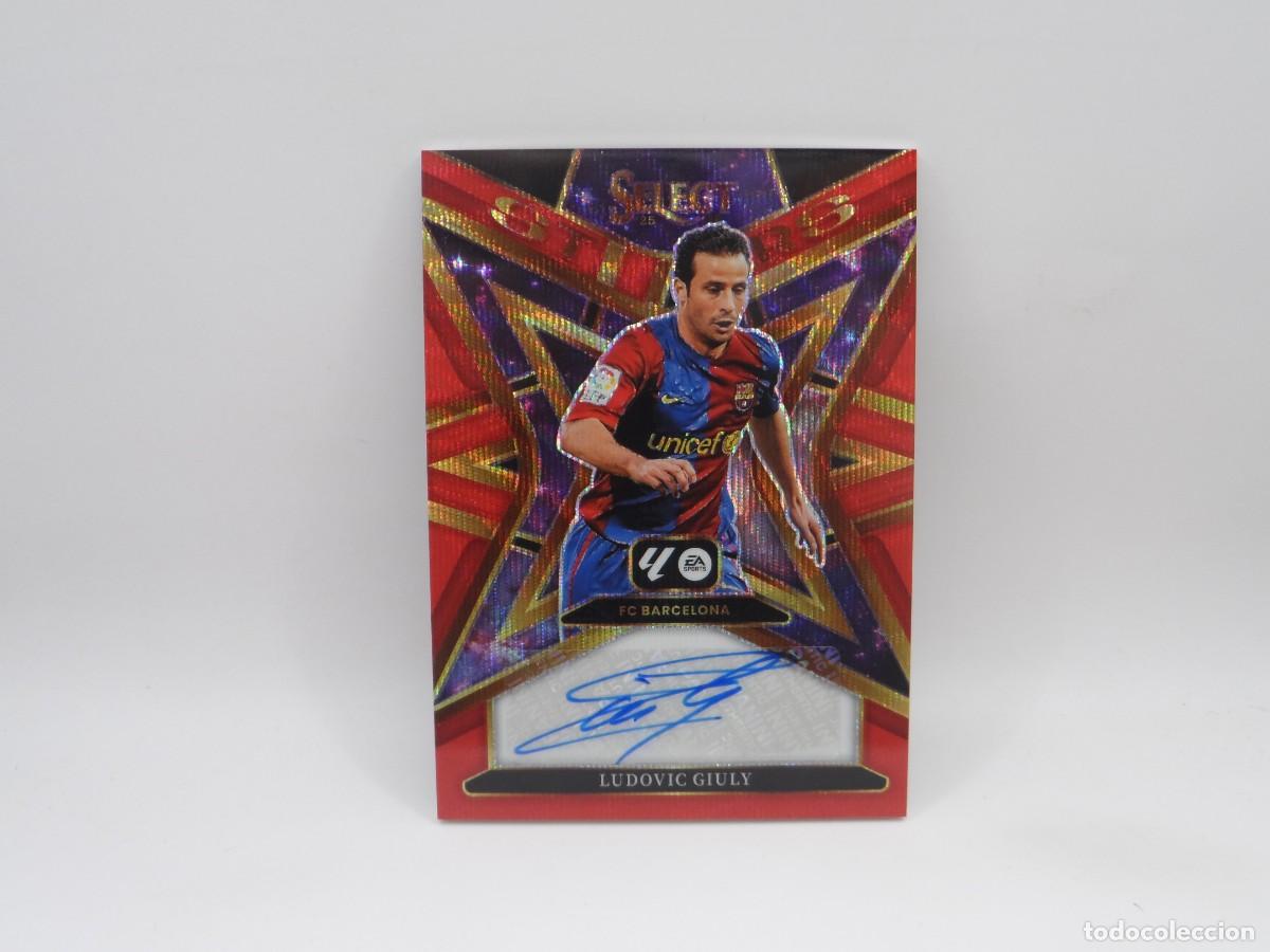 Cromos de f&uacute;tbol: AUTO LUDOVIC GIULY BARCELONA RED WAVE PANINI SELECT 2025 2026 25 26 PRIZM AUTOGRAFO