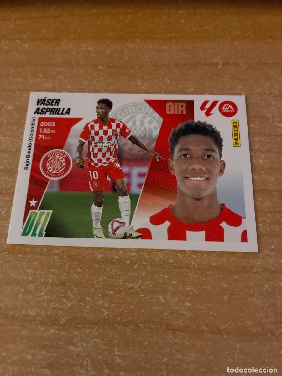 Cromos de f&uacute;tbol: 17 YASER ASPRILLA GIRONA LIGA ESTE 2025 2026