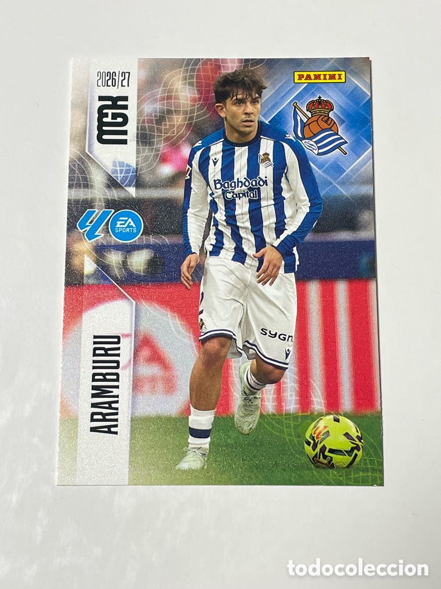 Cromos de f&uacute;tbol: Mikel Aramburu Real Sociedad Panini Megacracks 26/27 #310