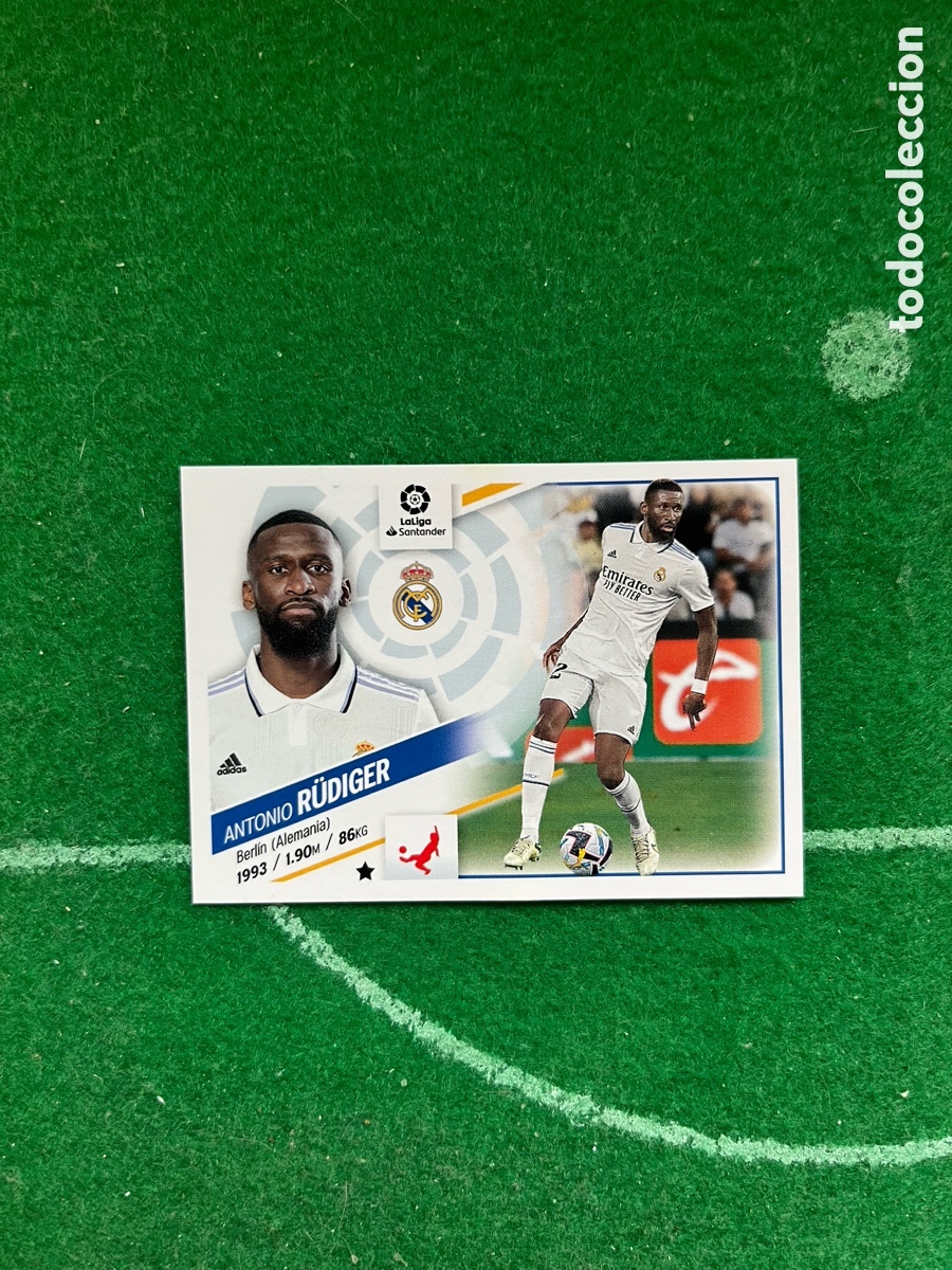 Cromos de f&uacute;tbol: 14 RUDIGER REAL MADRID LIGA ESTE 2022 2023 PANINI &Uacute;LTIMOS FICHAJES