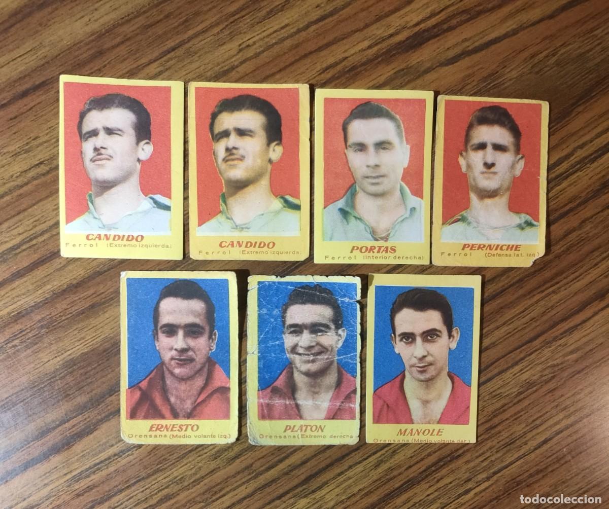 Cromos de Futebol: LOTE 7 CROMOS FUTBOL CAMPEONES 1951 - FERROL - ORENSANA