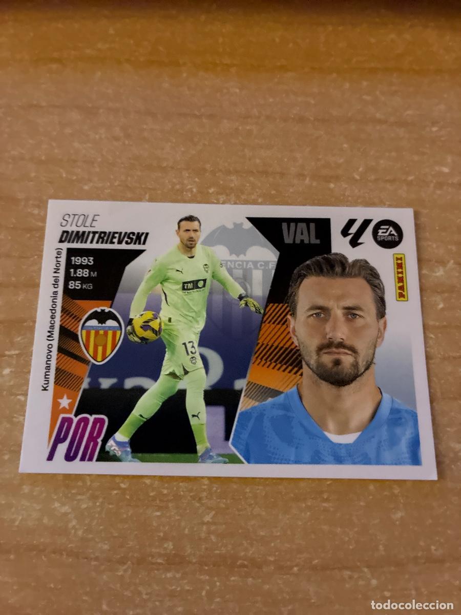 Cromos de f&uacute;tbol: 3 DIMITRIEVSKI VALENCIA LIGA ESTE 2025 2026