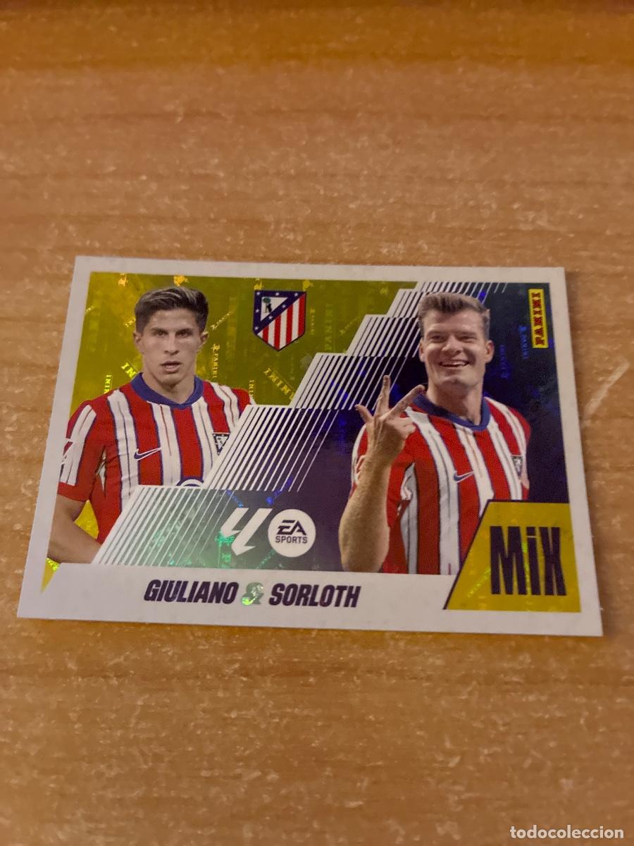 Cromos de f&uacute;tbol: 9 GIULIANO Y SORLOTH ATL&Eacute;TICO MADRID LIGA ESTE 2025 2026