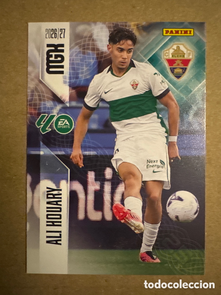 Cromos de f&uacute;tbol: # 159 Ali Houary Elche Megacracks 26 27 2026 2027 2 Segunda 2a 2&ordf; Edici&oacute;n