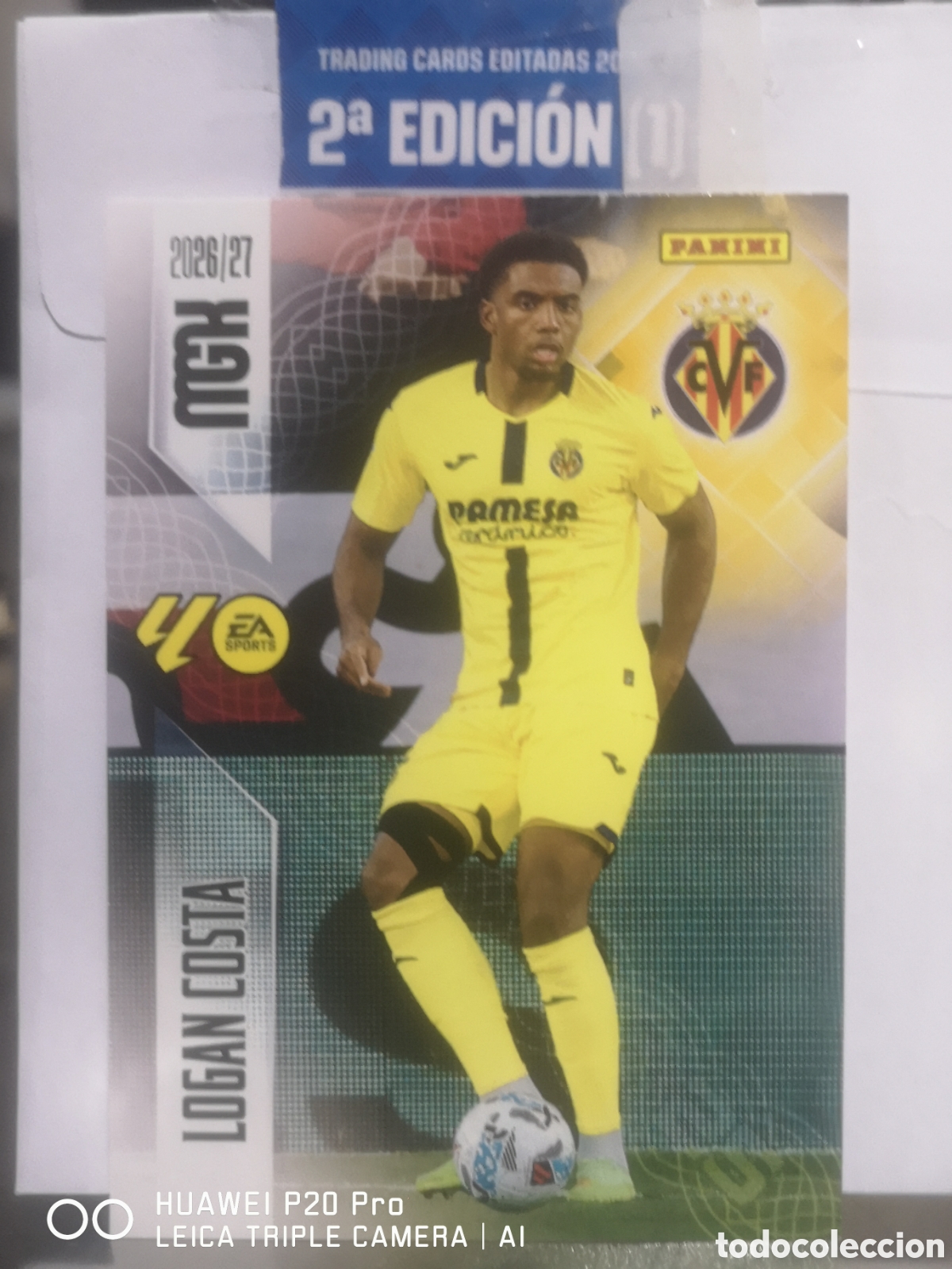 Cromos de f&uacute;tbol: MEGACRACKS 2026 2027 2026 27 LOGAN COSTA 367 VILLARREAL - ALBUM 2&ordf; ED