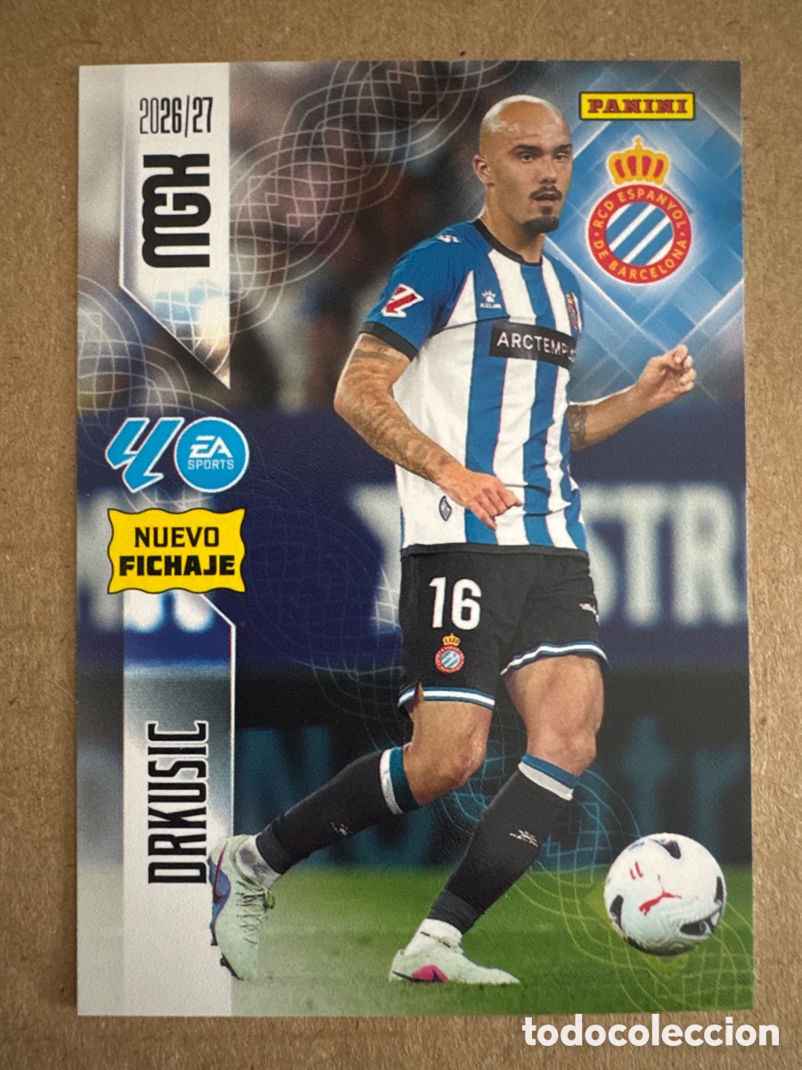 Cromos de f&uacute;tbol: # 476 Drkusic Espanyol Megacracks 26 27 2026 2027 Nuevo Fichaje 2 Segunda 2a 2&ordf; Edici&oacute;n