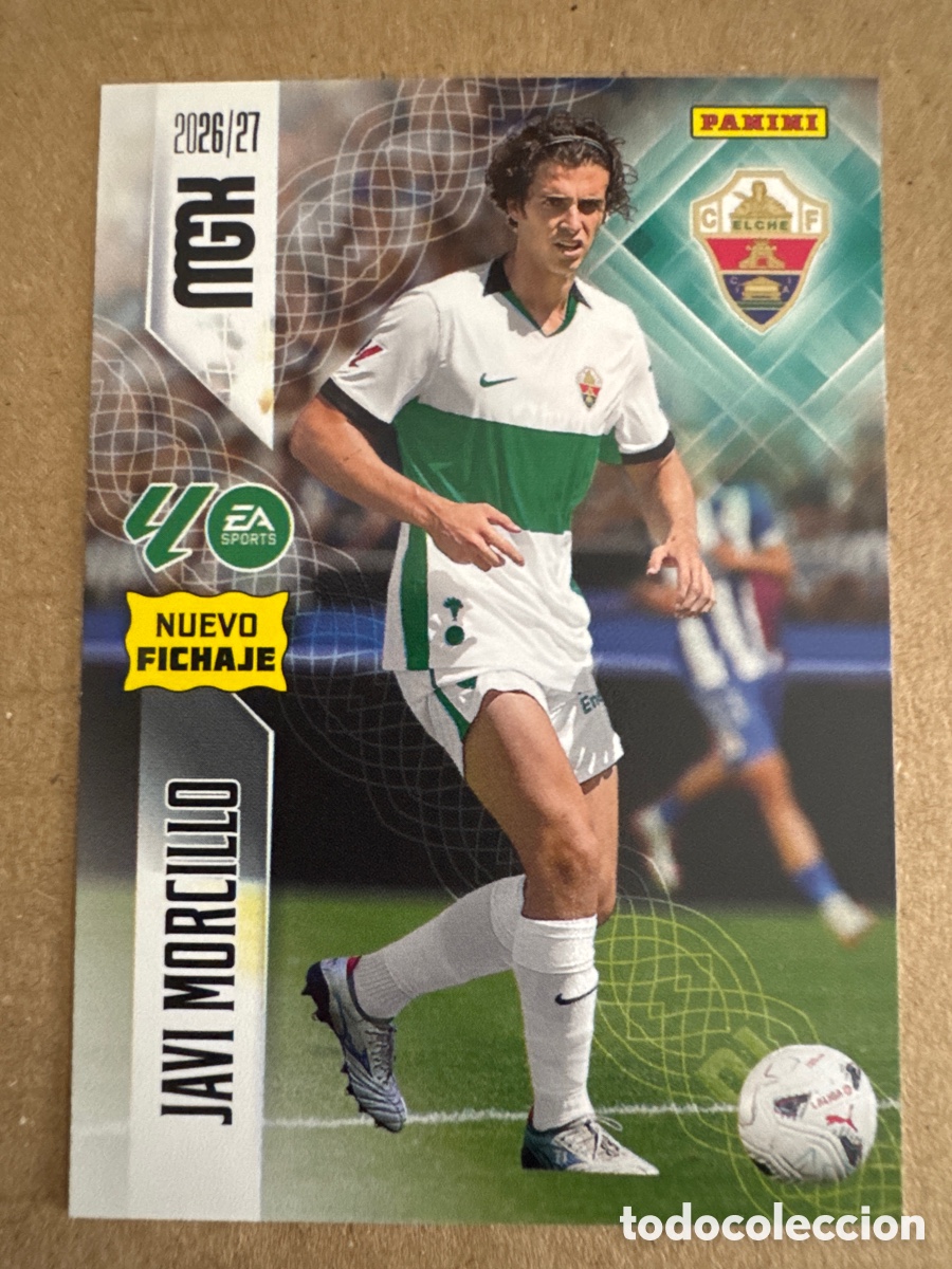 Cromos de f&uacute;tbol: # 473 Javi Morcillo Elche Megacracks 26 27 2026 2027 Nuevo Fichaje 2 Segunda 2a 2&ordf; Edici&oacute;n
