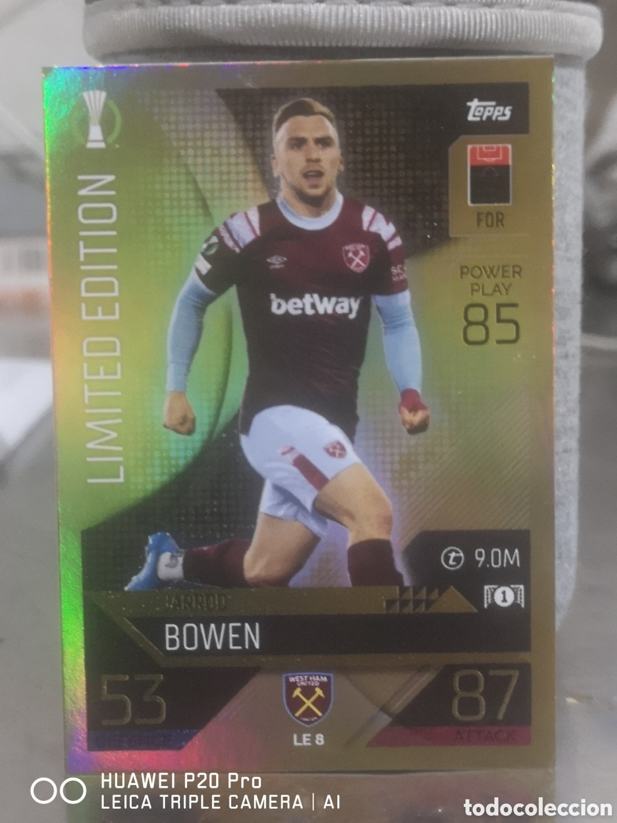 Cromos de f&uacute;tbol: LE 8 BOWEN MATCH ATTAX 2022 2023 EDICION LIMITADA - WEST HAM