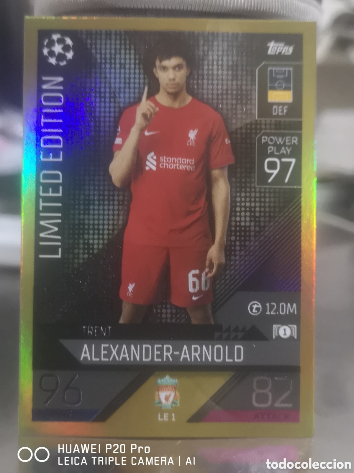 Cromos de f&uacute;tbol: LE 1 ALEXANDER ARNOLD MATCH ATTAX 2022 2023 EDICION LIMITADA - LIVERPOOL