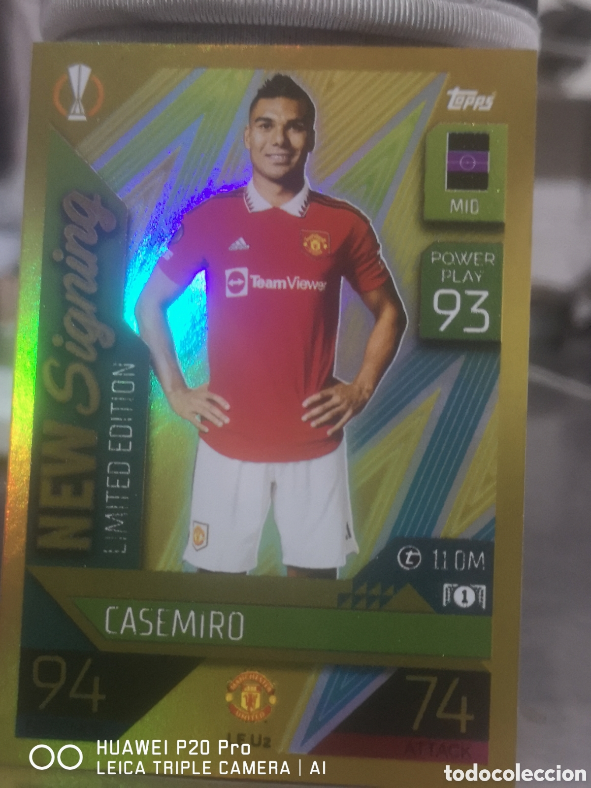 Cromos de f&uacute;tbol: LE U2 CASEMIRO MATCH ATTAX 2022 2023 NEW SIGNING EDICION LIMITADA - MANCHESTER UNITED