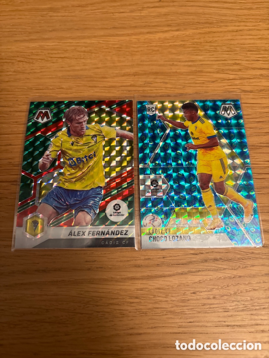 Cromos de f&uacute;tbol: C&aacute;diz mosaic &Aacute;lex Fern&aacute;ndez y el choco lozano