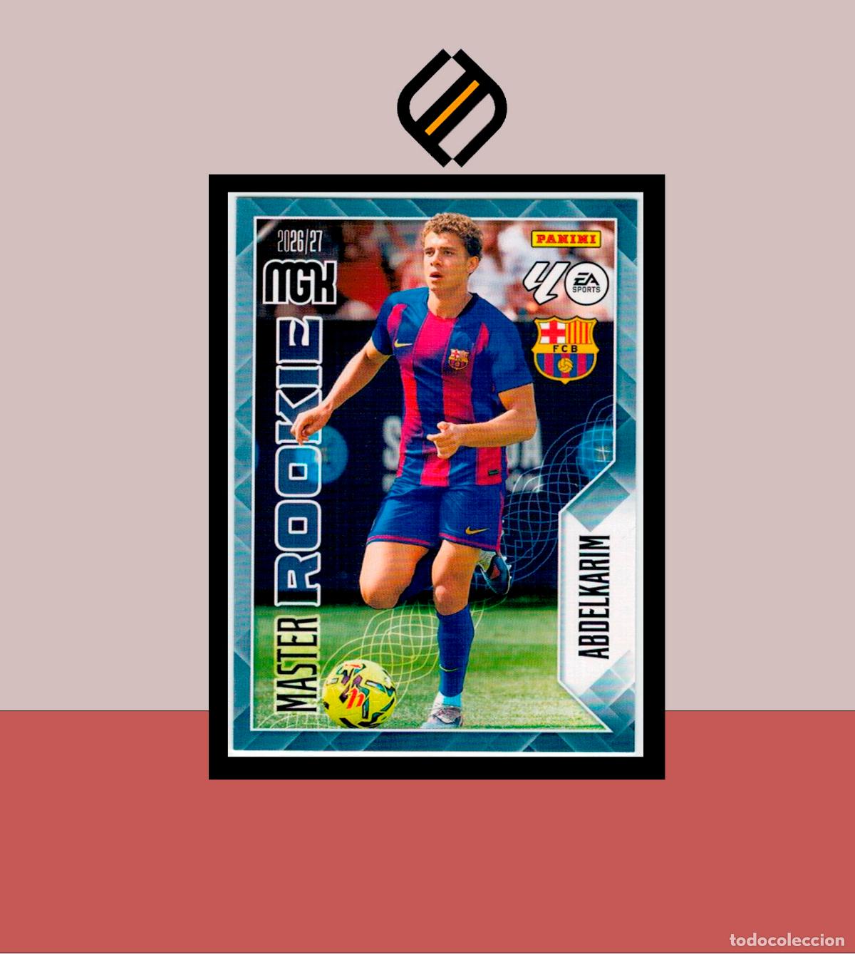 Cromos de f&uacute;tbol: MEGACRACKS 2026 2027 26 27 PANINI 406 ABDELKARIM BARCELONA BAR&Ccedil;A COLECCI&Oacute;N ALB&Uacute;M MGK MASTER ROOKIE