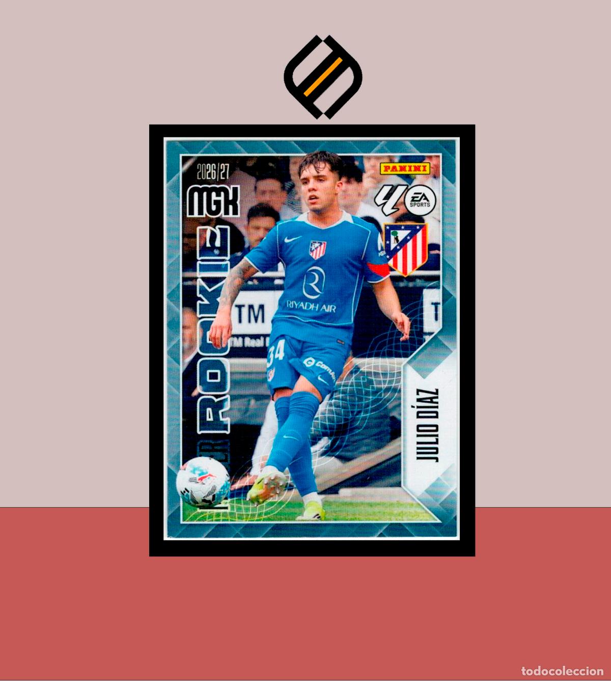 Cromos de f&uacute;tbol: MEGACRACKS 2026 2027 26 27 PANINI N&ordm; 415 JULIO D&Iacute;AZ ATL&Eacute;TICO MADRID COLECCI&Oacute;N MGK MASTER ROOKIE