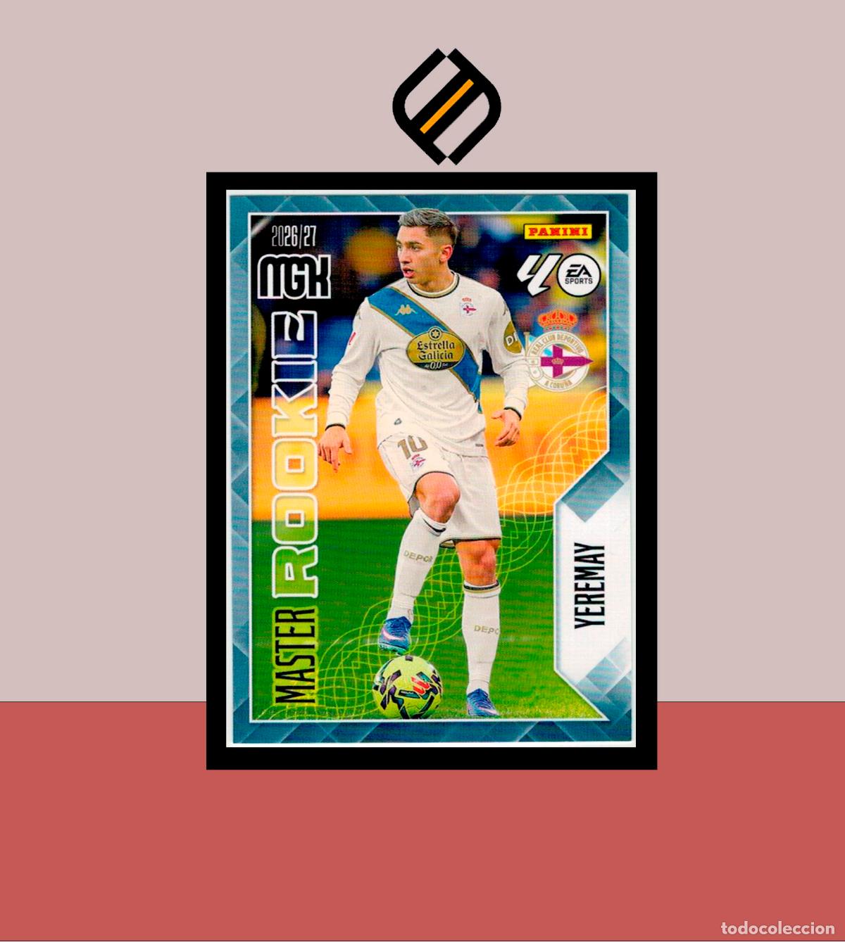 Cromos de f&uacute;tbol: MEGACRACKS 2026 2027 26 27 PANINI N&ordm; 423 YEREMAY DEPORTIVO CORU&Ntilde;A COLECCI&Oacute;N ALB&Uacute;M MGK MASTER ROOKIE