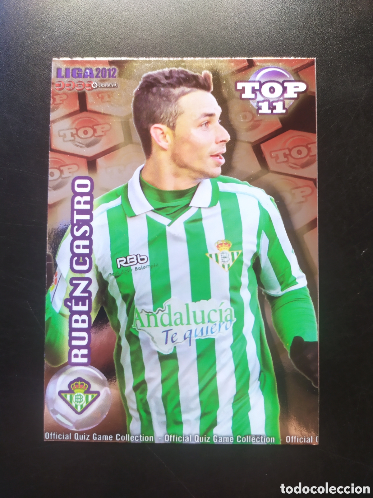 Cromos de f&uacute;tbol: Mundicromo fichas Liga 2011 2012 11 12 Rub&eacute;n Castro top brillo rojo n&deg; 638 Real Betis