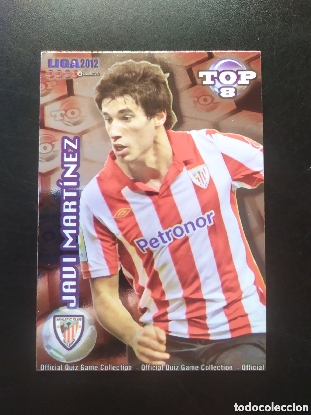 Cromos de f&uacute;tbol: Mundicromo fichas Liga 2011 2012 11 12 Javi Mart&iacute;nez top brillo rojo n&deg; 608 Athletic Bilbao