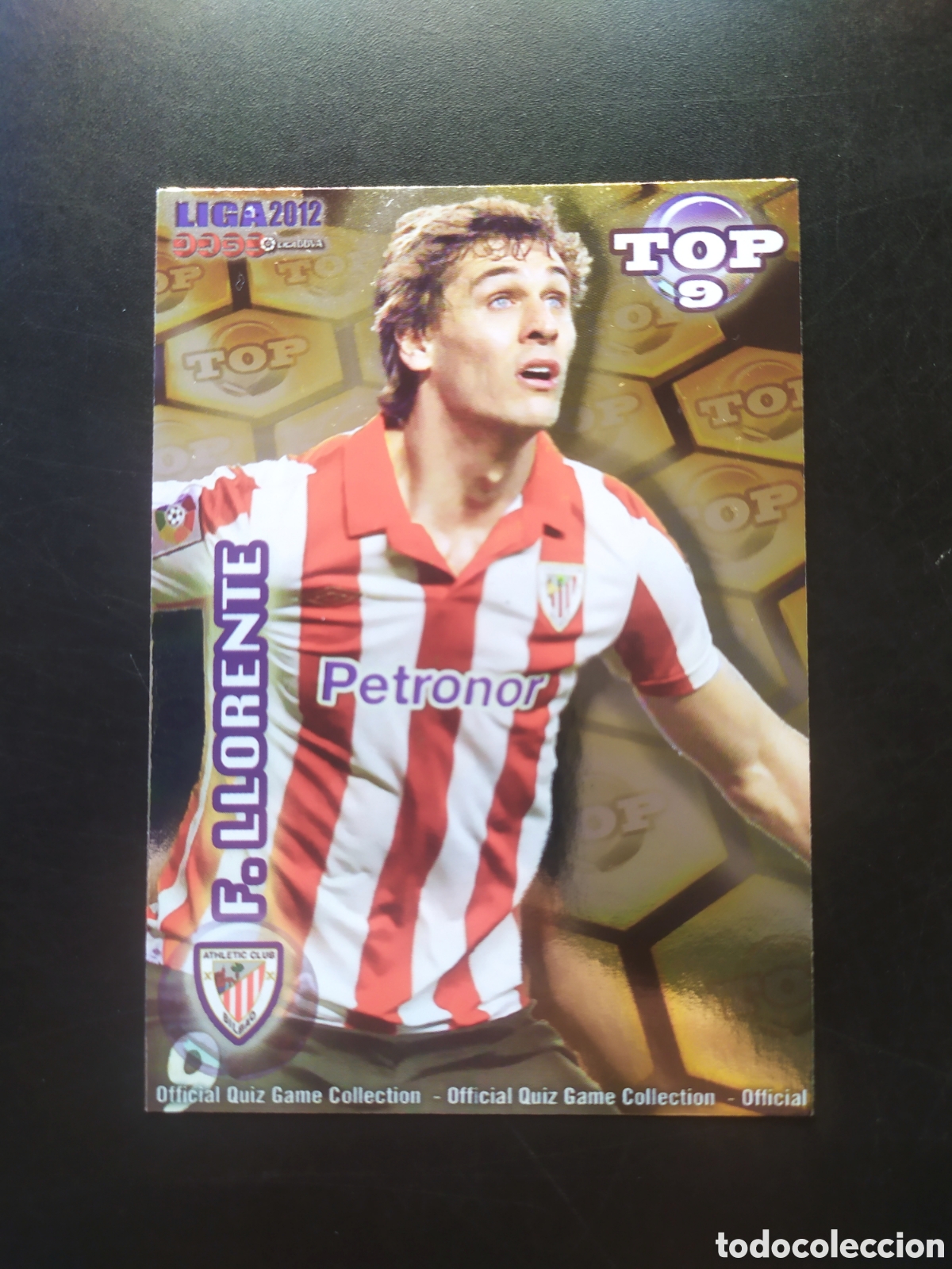 Cromos de f&uacute;tbol: Mundicromo fichas Liga 2011 2012 11 12 Fernando Llorente top brillo dorado n&deg; 624 Athletic Bilbao
