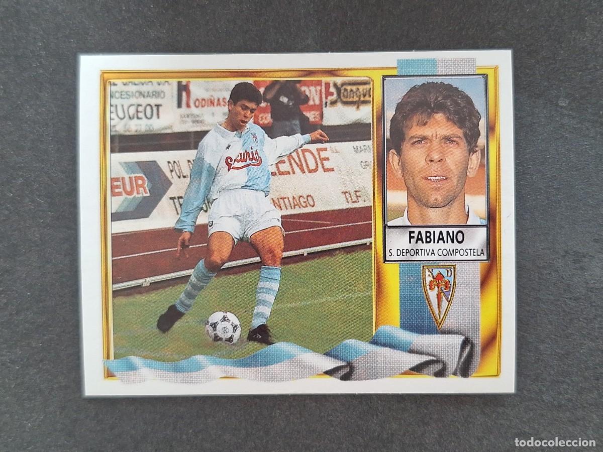 Cromos de f&uacute;tbol: L3 FABIANO S. D. COMPOSTELA LIGA ESTE 1995 1996 95 96 NUNCA PEGADO SIN PEGAR