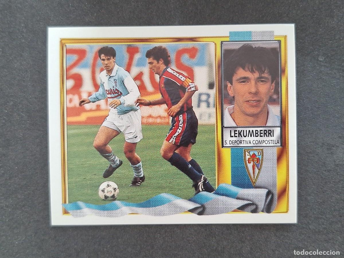 Cromos de f&uacute;tbol: L3 LEKUMBERRI S. D. COMPOSTELA LIGA ESTE 1995 1996 95 96 NUNCA PEGADO SIN PEGAR