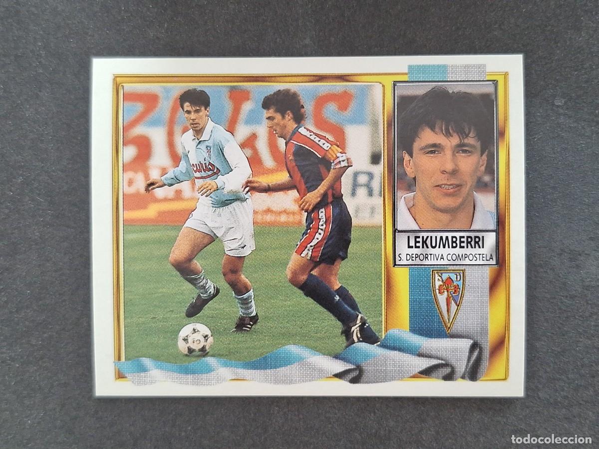 Cromos de f&uacute;tbol: L3 LEKUMBERRI S. D. COMPOSTELA LIGA ESTE 1995 1996 95 96 NUNCA PEGADO SIN PEGAR
