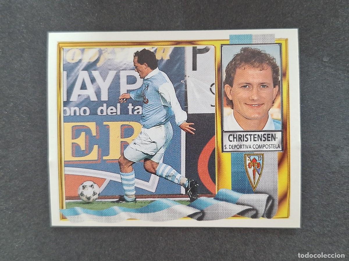 Cromos de f&uacute;tbol: L3 CHRISTENSEN S. D. COMPOSTELA LIGA ESTE 1995 1996 95 96 NUNCA PEGADO SIN PEGAR