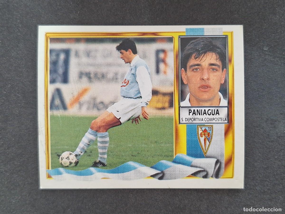 Cromos de f&uacute;tbol: L3 PANIAGUA S. D. COMPOSTELA LIGA ESTE 1995 1996 95 96 NUNCA PEGADO SIN PEGAR